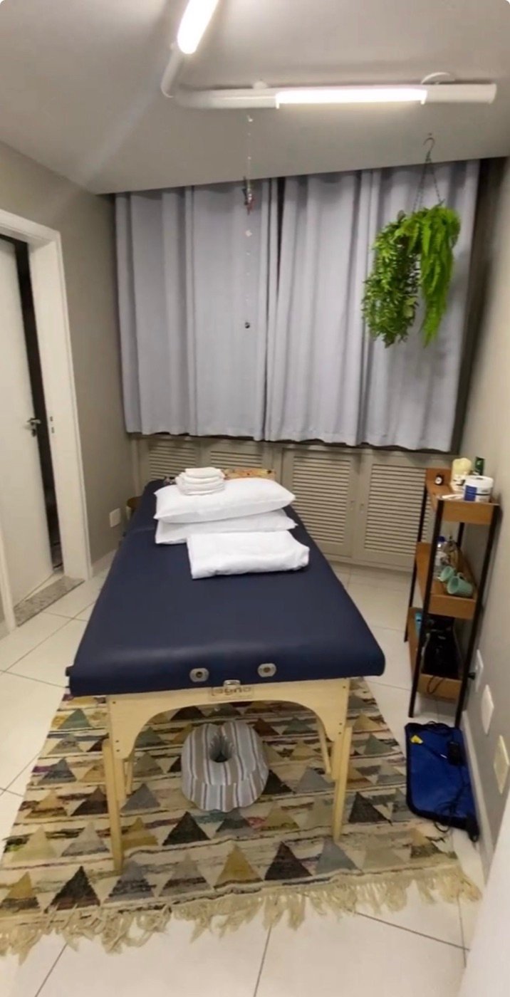 Sala de massagens da Clínica Mandira